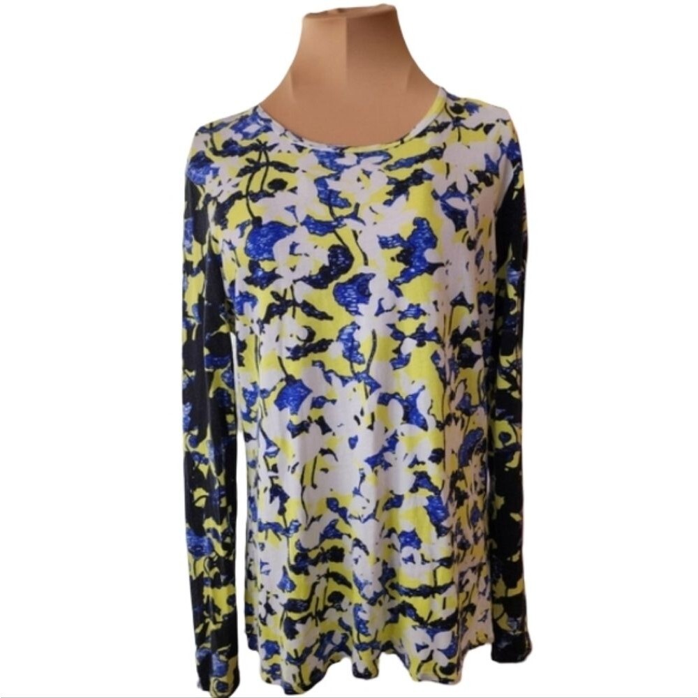 Peter Pilotto For Target Floral Long‎ Sleeve T-shirt Women's Large